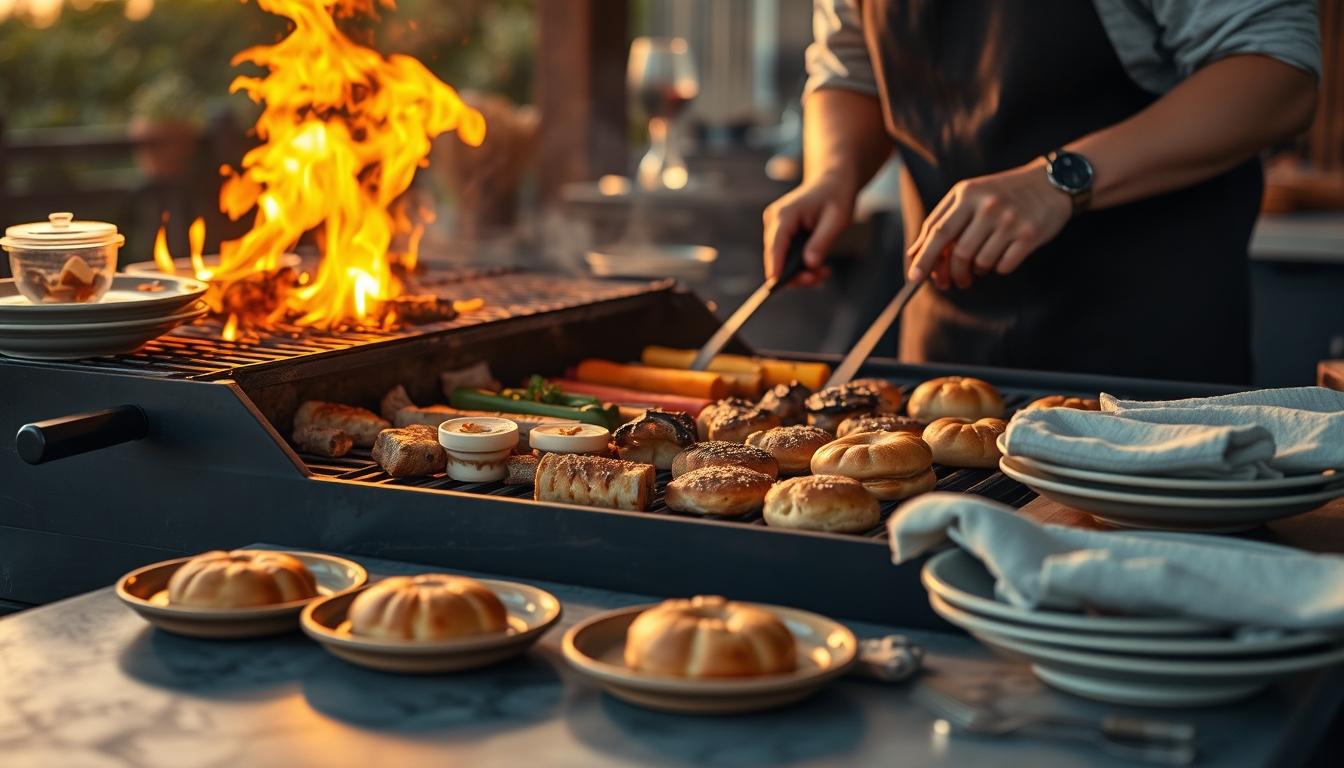 Fresh seasonal ingredients arranged for home cooking