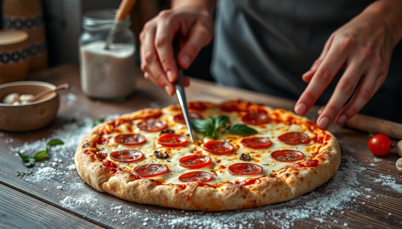 Quick weeknight dinner prepared in a home kitchen